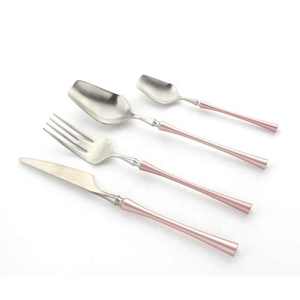 <b>Gold</b> Stainless Steel Salad Servers Mother Of Pearl Handle Design Kitchenware Tableware Flatware <b>Cutlery</b> <b>Set</b> Direct Factory 2023 - Product Image 5