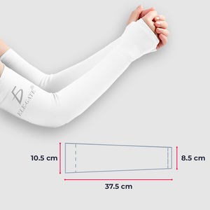 Manicotti Protettivi Senza Cuciture Anti-UV con Funzione Rinfrescante, Taglia Unica, Comodi in Poliestere Cotone Seta, Protezione per Braccia con Stampa Fresca - Product Image 3