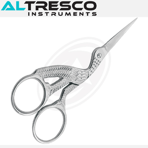 Ciseaux de broderie de paon en acier inoxydable de haute qualité professionnels Type de beauté de lame droite à pointe aiguille fantaisie - Product Image 3