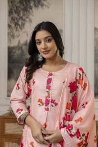 ชุดคุर्ติผ้าฝ้ายพรีเมียมสำหรับผู้หญิง ดีไซน์ทันสมัย - Product Image 3