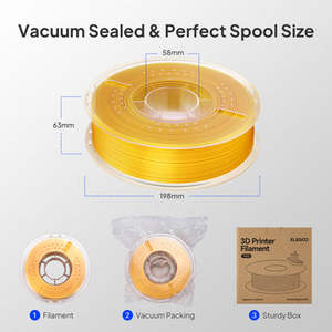Filament d'imprimante 3D ELEGOO 1KG PLA Soie Coloré 1.75mm Matériau PVA - Product Image 5