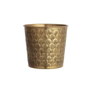 Hot Selling galvanized Manufacturer of garden planter galvanized planter set of two metal flower <b>pot</b> with wooden <b>stand</b> in INDIA - Product Image 6