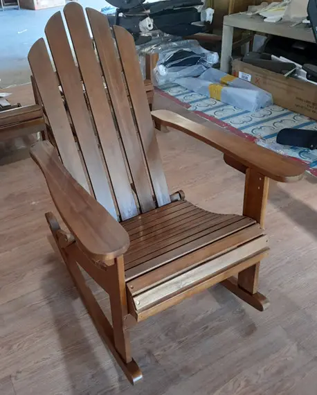 Adirondack-silla individual de madera de acacia de Vietnam, muebles de exterior, venta fuera de stock, pintura en diferentes colores