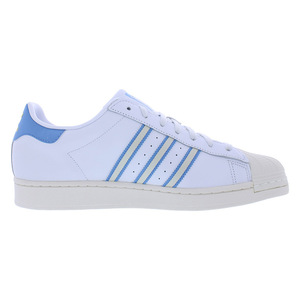 Adidas Superstar Scarpe Sportive di Lusso da Uomo Bianco Nuvola/Bianco Sporco/Azzurro Leggere con Fodera in Rete Tendenza Moda - Product Image 3
