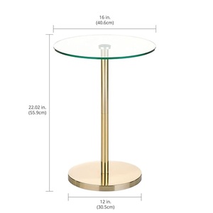 โต๊ะค็อกเทลแก้วคุณภาพสูงแบบกำหนดเองดีไซน์ทันสมัยสำหรับบ้านโรงแรมร้านอาหารเฟอร์นิเจอร์สำหรับคาเฟ่และห้องรับประทานอาหาร - Product Image 4