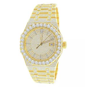 VVS Moissanite แท้ใช้ได้ทั้งชายและหญิงสายสแตนเลสสตีลสไตล์ฮิปฮอปหรูหราโบราณกันน้ำ - Product Image 1