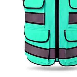Men's Women's T2 International Comfortable Hi-Vis Vest Breathable High-Visibility <b>Reflective</b> <b>Safety</b> <b>Clothing</b> Customizable Color - Product Image 5