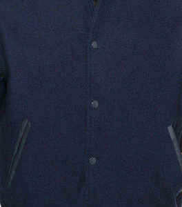 Veste de baseball en cuir véritable à bas prix, manches longues respirantes en laine, style varsity, pour l'hiver - Product Image 5