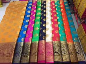 ส่าหรีไหม kanchivram นุ่มบริสุทธิ์ - Product Image 6