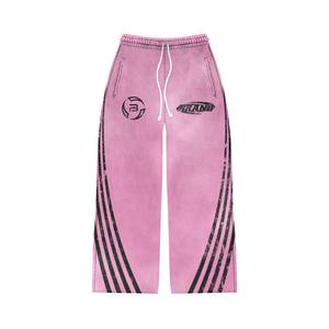 Unisex DTG ชุดวอร์มมีซิปแขนยาวสีชมพู, ชุดวอร์มมีซิปนุ่มใส่สบายน้ำหนักมากไซส์พิเศษ - Product Image 2