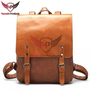 Sac à dos pour ordinateur portable à la mode avec bracelet en cuir personnalisé, conception étanche, texture douce, sac à bandoulière unisexe-Offre Spéciale Direct - Product Image 2