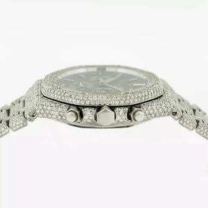 Elegant Quartz <b>Watch</b> With Moissanite Diamonds And Iced Out Finish For High End Fashion Enthusiasts And Luxury Lovers - Product Image 3