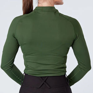 Chemise d'équitation pour femme, haut d'équitation respirant à manches longues, t-shirt d'équitation léger et extensible pour l'entraînement et la compétition - Product Image 2
