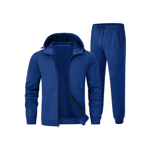 Pantalons de survêtement à capuche pour hommes de haute qualité 100% coton 2 pièces ensemble tenue de sport Logo personnalisé ensembles de survêtement pour hommes survêtements unisexes - Product Image 1