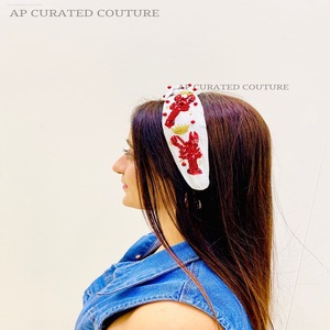<b>Beaded</b> <b>Headband</b> New 2025 Hot Selling <b>Headband</b> Collection Indian Handcrafted Hair Accessories Crawfish Customized <b>Beaded</b> <b>Headband</b> - Product Image 5