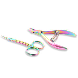 Cortaúñas de hoja curva de alta precisión y tijera recortadora de cutículas extremadamente afiladas para el cuidado de la piel y las uñas, uso prolongado - Product Image 4