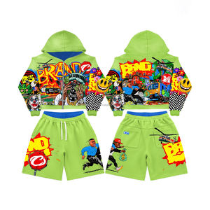 Ropa de Otoño para Mujer 2026, Conjunto de Sudadera con Capucha y Pantalones Cortos Personalizados con Logotipo, Conjunto de Dos Piezas al por Mayor - Product Image 4