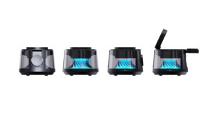 <span class=keywords><strong>Lampe</strong></span> de chevet à charge rapide JEDI 2025, pliable, magnétique, chargeur sans fil 3 en 1 avec haut-parleur BT et lumière d'ambiance - Product Image 3