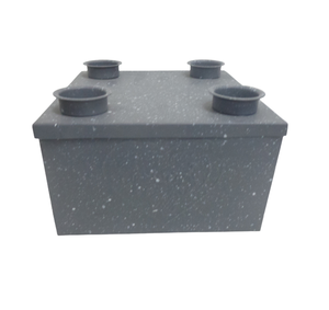 Nouveau bougeoir décoratif carré de l'avent en aluminium bougeoir fini en marbre pour noël et décor de table - Product Image 1