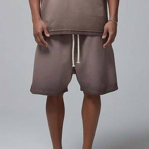 กางเกงขาสั้นซับเหงื่อสำหรับทุกเพศกางเกงขาสั้นผ้าคอตตอนสี100% เฮฟวี่เวทสำหรับฤดูร้อน - Product Image 2