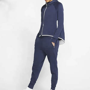 Chándal de lana de tecnología personalizado para mujer, conjunto de chándal de 2 piezas con cremallera completa, chándal deportivo con capucha para mujer - Product Image 6