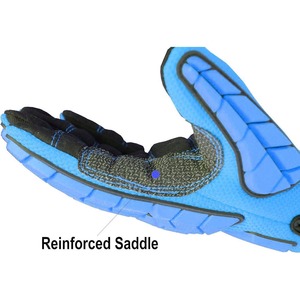 ถุงมือช่างหนังแบบเต็มนิ้วถุงมือนิรภัยสำหรับทุกเพศจับพิเศษ - Product Image 3