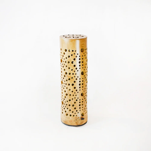 Linterna cilíndrica de bambú natural, linterna de bambú, lámpara de bambú hecha a mano, decoración ecológica para el hogar, venta al por mayor. - Product Image 1