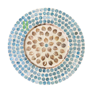 BEST SELLER! Bamboo Mother of Pearl Round Bohemian Eco-Friendly Placemats for Party & <b>Dinner</b> Vietnam - Product Image 1