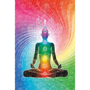 Affiche de méditation des sept chakras pour décoration murale - Product Image 2