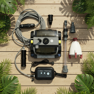 Limpiador Robótico de Piscinas Automático de Alta Eficiencia con Filtro y Cesta de Filtro Extraíbles - Product Image 1