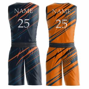 Service OEM personnalisé sur mesure de haute qualité maillot de basket-ball respirant réversible ensembles de basket-ball uniformes d'équipe - Product Image 2