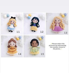 Muñeca de ganchillo súper linda para niñas, regalo de muñeca con accesorios, hecha a mano con algodón de leche, ecológica. - Product Image 2