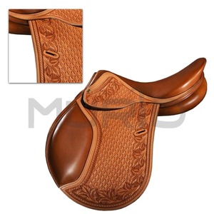 ชุดเดรสหนังนิ่มธรรมชาติภาษาอังกฤษแบบมืออาชีพน้ำหนักเบาสีน้ำตาลทองสำหรับขี่ม้าสวมใส่สบายทนทานทำจาก - Product Image 4