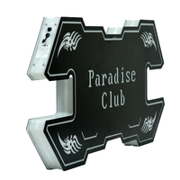 Exhibidor de Botellas LED Personalizado para Servicio de Bar en Club Nocturno VIP, Tablero de Mensajes con Glorificador LED RGB Programable