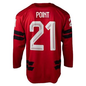 Maillot de hockey sur glace personnalisé pour homme, 100 % polyester, antibactérien, motif Argyle, manches courtes, uniforme d'équipe, fabrication OEM - Product Image 1