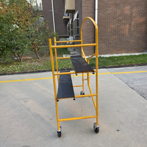 Échafaudage portable de construction, échafaudage mobile galvanisé avec roues universelles, léger pour les projets intérieurs et extérieurs - Product Image 5