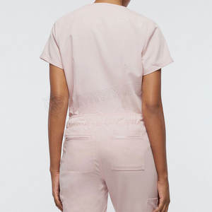 Oem diseño de alta calidad Scrub Suit algodón hecho personalizado precio barato mujeres Scrub Suit Set - Product Image 6
