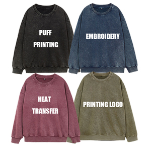 Fabricantes de Sudaderas al por Mayor, Sudaderas con Lavado Ácido para Hombre de Alta Calidad, Logotipo Personalizado Impreso, Secado Rápido y Transpirable para Invierno - Product Image 3