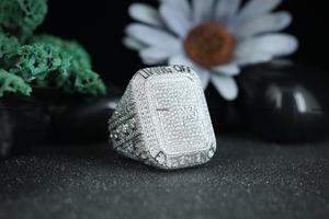 Wholesale Custom Full Iced Out Moissanite Diamond <b>Name</b> Ring 925 Sterling Silver Men's Hip Hop Jewelry by Phoenix Enterprise - Product Image 4