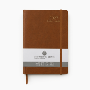 Agenda/Diario Personalizable A5 de Cuero PU Térmico con Logotipo Personalizado, Calendario Diario, Semanal y Mensual - Product Image 2