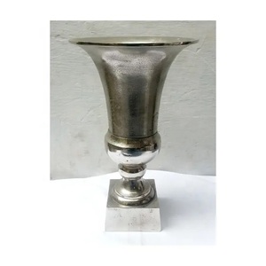 QUALITY COLLECTION Modern Lightweight Unique Designing Aluminum <b>Vase</b> Silver Finished High Quality for Ice Bucket Handle - Product Image 6