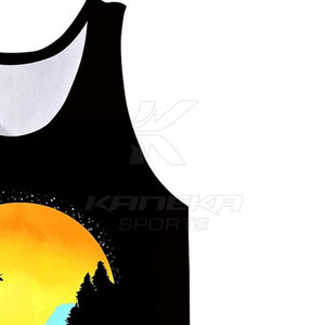 Débardeur pour hommes grandes tailles - KANEKA SPORTS, vêtements de fitness respirants et à séchage rapide en polyester/coton, nouveauté très vendue - Product Image 5