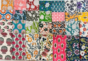 Ensemble de serviettes à fleurs indiennes vintage imprimées en blocs décor de table de mariage en coton assorti pour cuisine lot de vente en gros disponible - Product Image 5