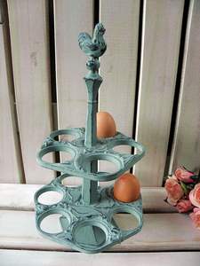 Le support d'oeufs de fer ajoute le regard élégant aux cuisines maisons et cafés avec la conception forte durable en métal - Product Image 6
