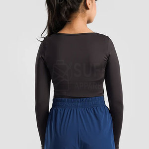 Body de Manga Larga Transpirable para Mujer, Tejido Ligero, Moderno, de una Pieza, Perfecto para Uso Diario - Product Image 2