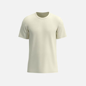 T-shirt d'été de qualité supérieure pour hommes chiné foncé coupe ajustée et respirant 100% coton maillot décontracté bas quantité minimale de commande personnalisé en gros - Product Image 2