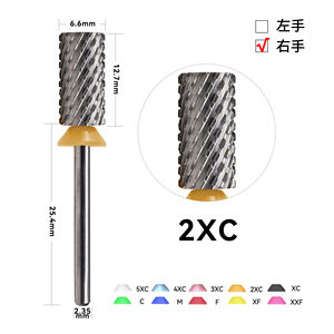 Mũi khoan móng tay hình côn bằng cacbua vonfram mẫu miễn phí 3/32 inch, hình côn, làm sạch lớp biểu bì, loại bỏ gờ cho máy khoan móng - Product Image 2