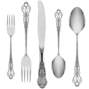 Juego de cubiertos de acero inoxidable duradero de diseño hecho a mano de lujo para uso diario diseñado con un rendimiento muy asequible - Product Image 1