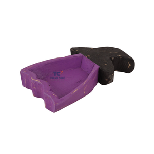 Regalos decorativos de Navidad Festival Cuencos de velas vacías Cuenco de masa de madera para hacer velas - Product Image 5