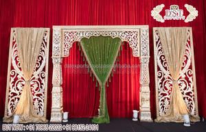 Marcos de fotos de boda para decoración de escenario, marcos de fibra de estilo Imperial para ventanas de escenario de boda - Product Image 2